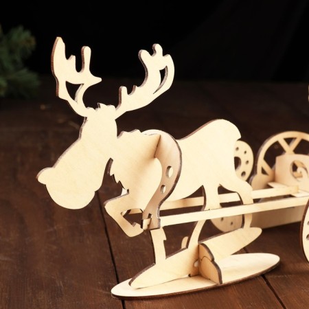 Harvesting for creativity "Santa Claus in a sleigh"-3
