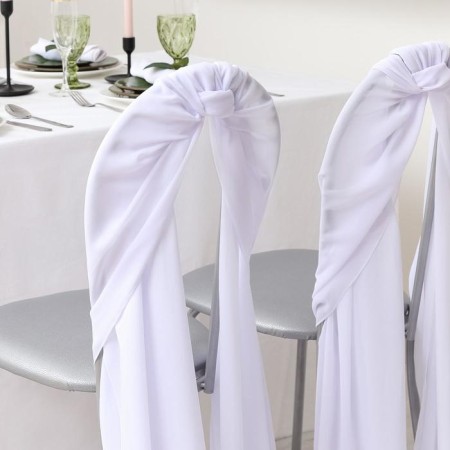Decor for the chair, central white, 72*300 cm,-1