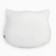 Decorative Ethel Pillow "Cat", white color, 48x38cm, velor, 100% polyester