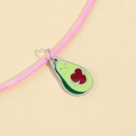 Earrings Clips and pendant "Avokadnoy", 8 x 9 cm-6