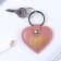 Kezzle keychain to the leatherette to the female "Shine brighter", 6.1 x 9 cm