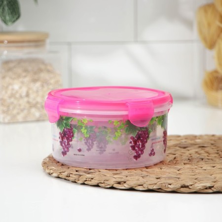 A set of plastic containers “grapes”, 3 pcs: D = 8.5; eleven; 14 cm, color mix-3