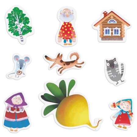 Magnetic game "Turnip", children's theater, 9 magnets, 3+-2
