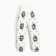 Children's sliders, white/raccoon color, height 56 ​​cm