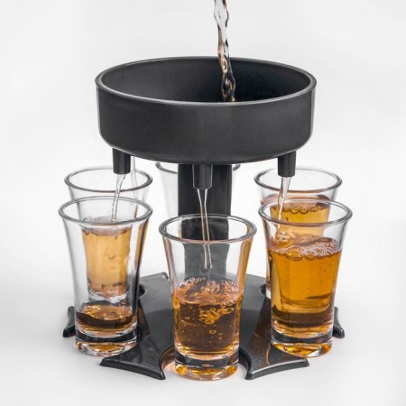 Alcohol "pour at all at once", 6 piles in the set
