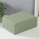 Casket to the leatherette for jewelry "Case. Chess" Green 17.5x24x9 cm