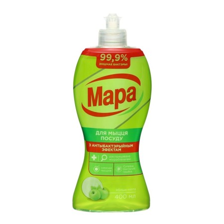 Washing dishes Mara Pattering Chystsіnі "Apple/Mint" Antibacterial, 400 ml