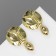 Earrings Metal "Style" shell, color gold