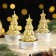 Set of New Year's candles "Golden Christmas tree", 4 × 6 cm,