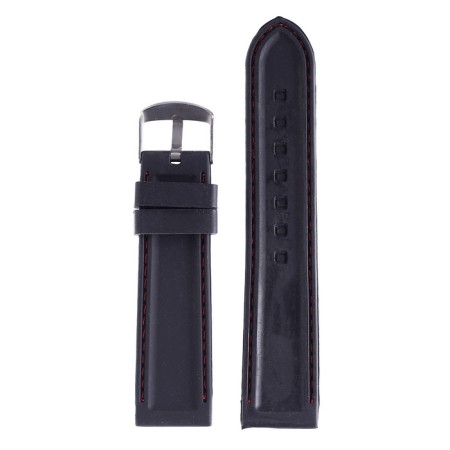 Solomon watch strap 20 mm, silicone, L-20 cm, black-2