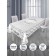 Tablecloth, size 140x260 cm, white color