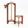 Standing Column for Flower Flower Flores 49x36x26 cm, nut color