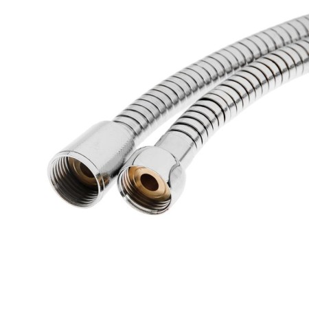 Shower hose Accoona A383-20, stretching 200-250 cm, brass nut, chrome-1
