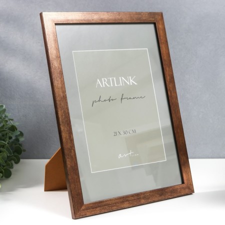 Plastic photo frame "Emma" 21x30 cm, brown-2