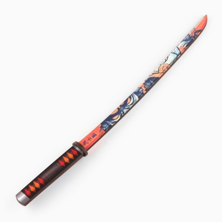 Souvenir, wooden weapons, “Katana Samurai Orange”, 65 cm.-3