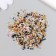 Decor for creativity in the jar "Natural stone with glass - Golden classics" 20 grams 5x2.2x2.2 cm