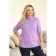 Women's turtleneck, size 56, lilac color