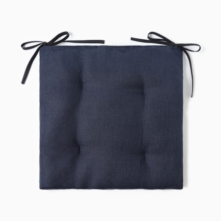 Siddle on the chair Ethel Minimalist Design 42x42 cm, cell, 100% Len 415 g/m2