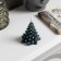 LED candle "Snow Christmas tree" 8 × 12 × 8 cm, wax, battery CR2032, glow warm white