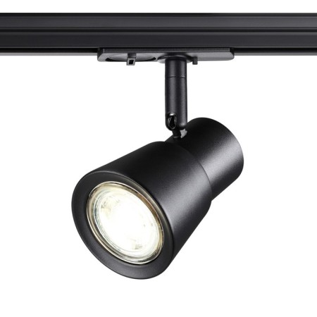 Trick lamp for a single -phase two -core (universal) novotech busbar. Molo, 50W, GU10, 155x95x81 mm, black color-6