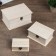 Casket wood for painting rectangle side (set 3 pcs) 20.5x10x15 cm