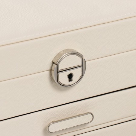 Casket to the leatherette for jewelry "screw" milk 22x17x18 cm-1