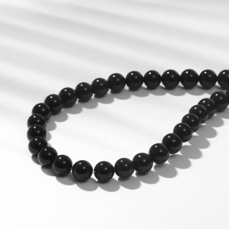 Beads on threads ball No. 8 “Agate Black”, 48 cm