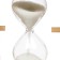 Sanding clock "Maple leaf", souvenir, with a pencil, 10 x 13.5 cm, white