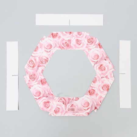 Confectionery box, packaging "Rose", 23 x 23 x 4 cm-3