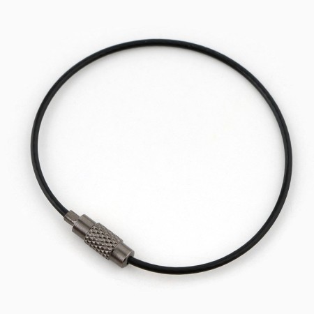 Cable with a screw fastener, 15 x 0.15 cm, black color-1