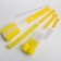 A set of brushes for the care of children's bottles, 5 objects, color mix