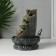 The desktop fountain from the network, backlight "Buddha in the palm" gray 20.5x20.5x27 cm