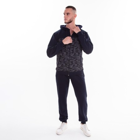 Male costume (sweatshirt/pants), dark blue color, size 56