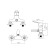 Shower mixer BOOU B8282-4A, shower set, 40 mm cartridge, brass, chrome
