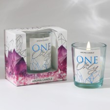 Interior candle in a glass 
