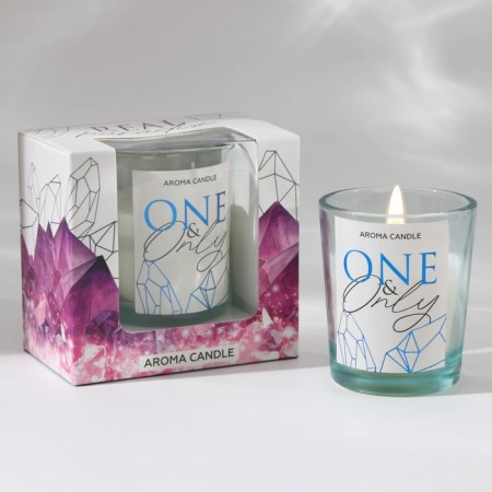 Interior candle in a glass "Only", aroma jasmine
