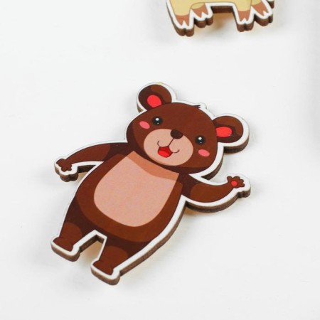Sorter "What is the difference?" Pets and wild animals ", on Velcro, details: 4 cm-4