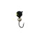 Mormyshka is black, lime eyes + ball silver, weight 1.15 g