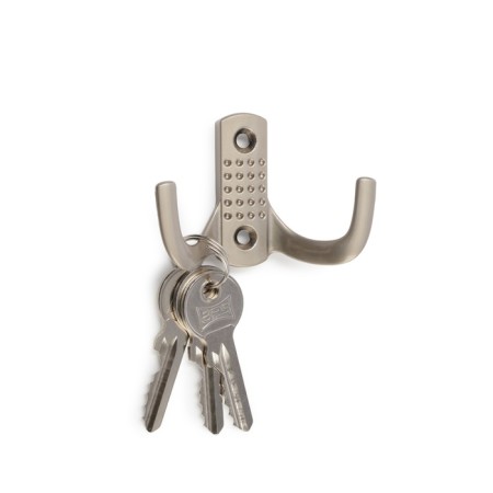 Hook furniture tundra TKD011SS, two -rifle, satin nickel color-2