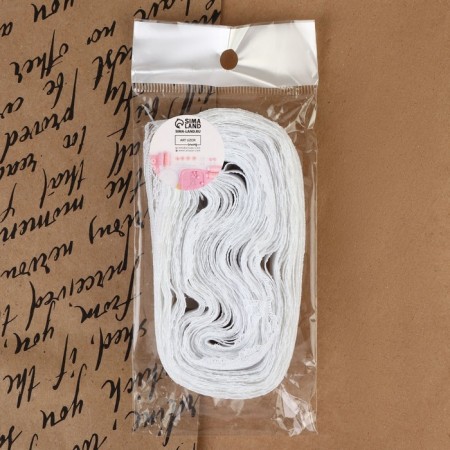 Capricon lace, 25 mm × 10 ± 1 m, white color-3