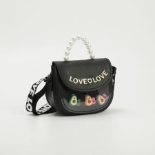 Baby bag on a valve, black color