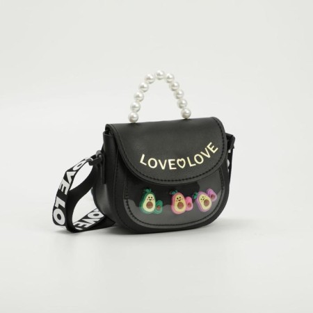 Baby bag on a valve, black color