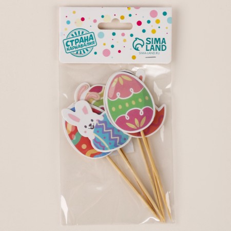 Skewers "Easter traditions", set of 6 pcs.-4