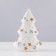 Decorative candle "Snow Christmas tree", 11.5x7.5x6 cm, white