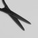 Scissors are manicure, straight, narrow, 9 cm, black color