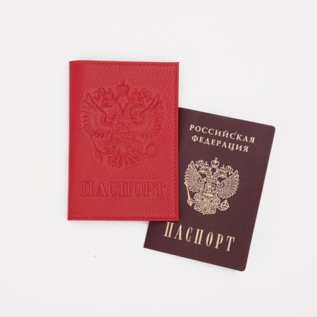Cover for passport, red color-3