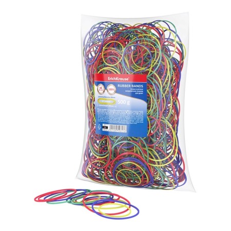 Bank gum, 500 g, Erichkrause, diameter 40/60 mm, length 60/100 mm, in the package, mix-1