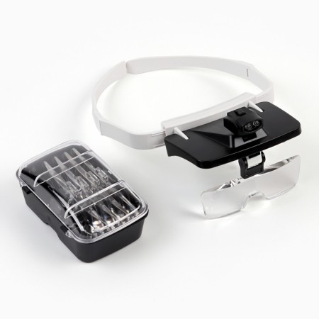Binocular lupa 1.5-3.5x, with backlight, 5 lenses in the kit