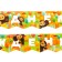 Garland on the tape "Happy Birthday", length 215 cm, cheburashka