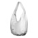 Female bag, artificial leather, white 40x13x22 cm